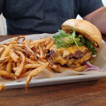 Park's Place - All American double and fresh cut fries - Salad Near Me - Amesville, Ohio
