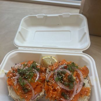 The Sprout Kitchen - lox bagel (carrot lox) - Organic Stores Near Me - St. Augustine, Florida The Sprout Kitchen - lox bagel (carrot lox) - Organic Stores Near Me - St. Augustine, Florida