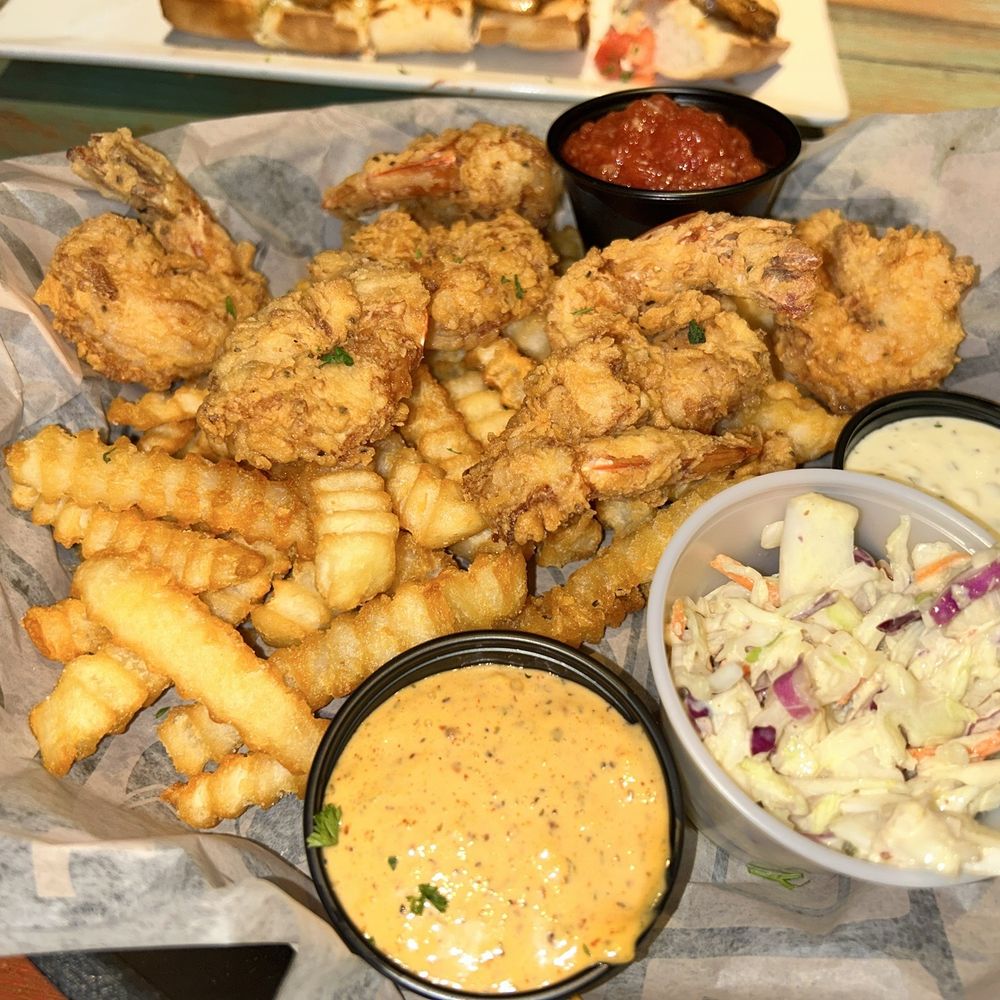 Tiki Docks Riverview - Fried Shrimp Basket - Salad Near Me - Riverview, Florida