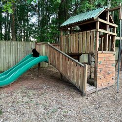 Charleston KOA - Equipment falling apart. "Play ground" not taken care of at all.