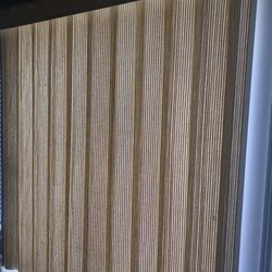 Blinds By Mark - Living room sliding door. I CAN SEE THE TV NOW!