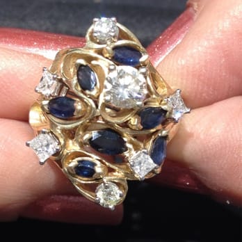 Zales Jewelers - Custom ring they made showing the addition of six new accent diamonds. - Jewelry Near Me - Temecula, California Zales Jewelers - Custom ring they made showing the addition of six new accent diamonds. - Jewelry Near Me - Temecula, California