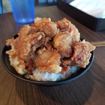 Ichitaru Ramen - Small karaage chix bowl minus the spicy sauce. Generous portion and delicious! - Ramen Near Me - Cypress, California