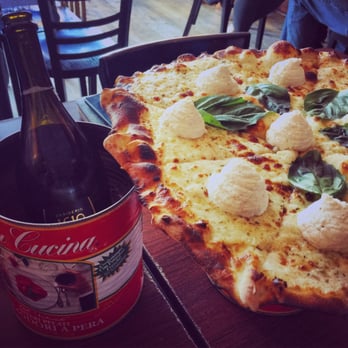 Coalfire Pizza - White pizza & prosecco! - Pizza Near Me - Chicago, Illinois