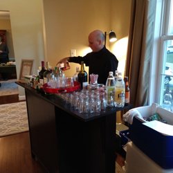 TWP Bartender at a holiday party in a private home.