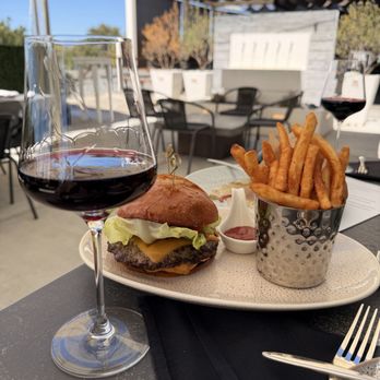 Rotation By Feast It Forward - Smash burger with Pinot noir. Fries were so crispy - American Near Me - Napa, California Rotation By Feast It Forward - Smash burger with Pinot noir. Fries were so crispy - American Near Me - Napa, California