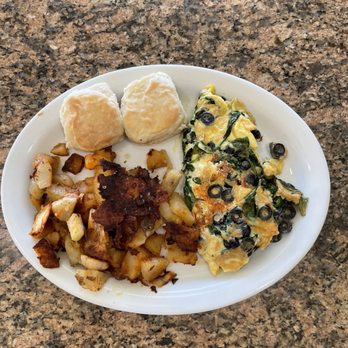 Diggery Inn - Spinach, Olive, and Feta Cheese Omelet - Breakfast & Brunch Near Me - Oakland, California Diggery Inn - Spinach, Olive, and Feta Cheese Omelet - Breakfast & Brunch Near Me - Oakland, California