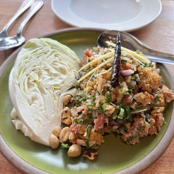 Fish Cheeks - Crispy Rice Salad and Pork - Seafood Near Me - New York, New York