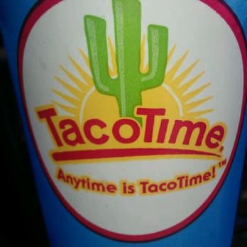 Taco Time - a hand holding a cup of taco time - Mexican Near Me - Centerville, Utah