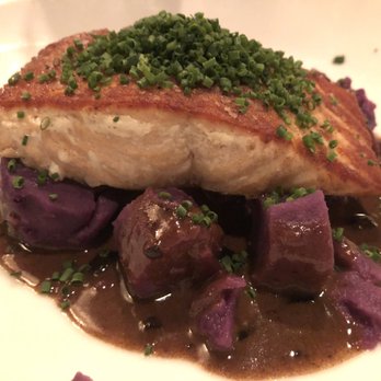 Mon Ami Gabi - Salmon entree - French Near Me - Chicago, Illinois