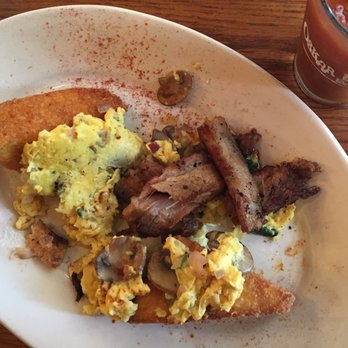Mayfel's - The delicious pork belly scramble! - Southern Near Me - Asheville, North Carolina Mayfel's - The delicious pork belly scramble! - Southern Near Me - Asheville, North Carolina