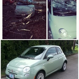 A tree fell on my car, here is a before and after photo. I'm so happy with the service I received here! A tree fell on my car, here is a before and after photo. I'm so happy with the service I received here!