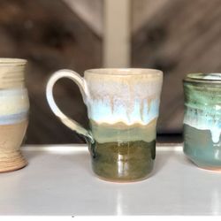 Wellness Through Spa - Our office is also home to our stoneware pottery studio. These are some of our coffee an tea cups.