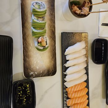 Kiku - More green dragon rolls, tuna and salmon sushi - Japanese Near Me - Markham, Ontario