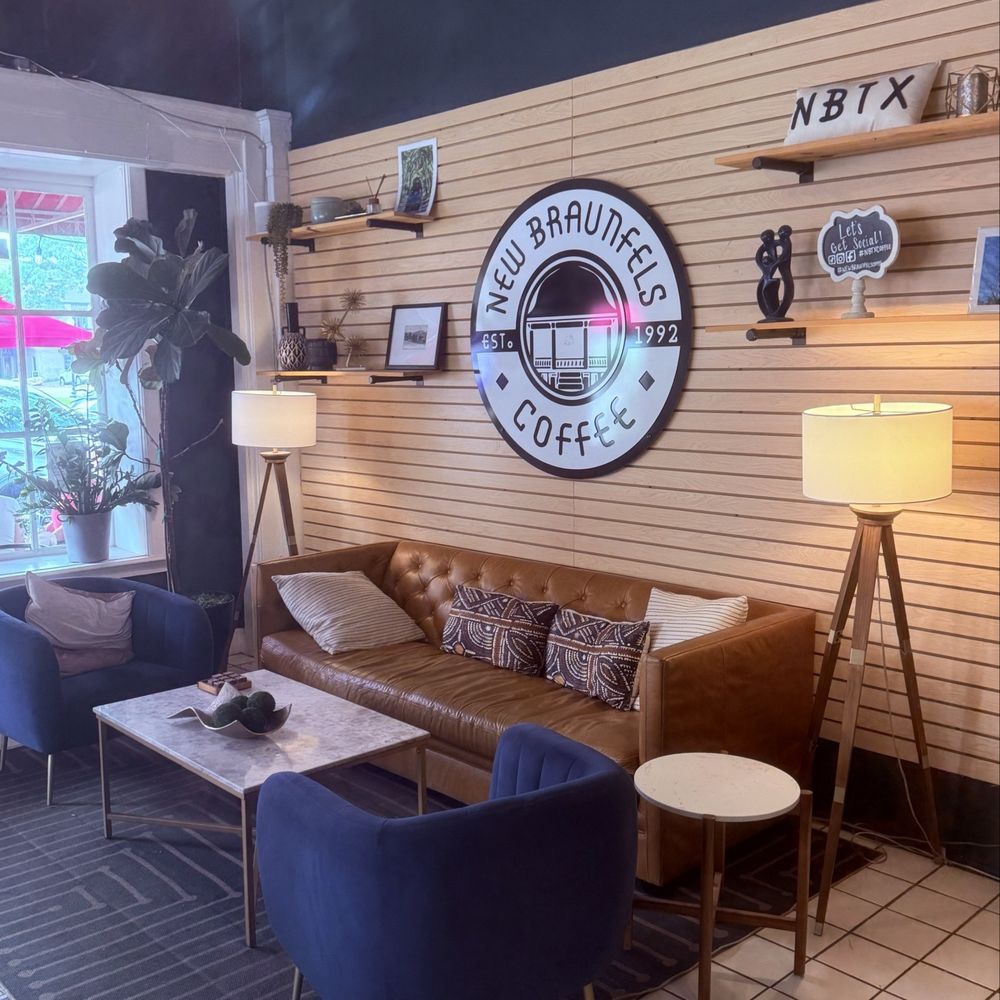 New Braunfels Coffee - Seating - Coffee & Tea Near Me - New Braunfells, Texas New Braunfels Coffee - Seating - Coffee & Tea Near Me - New Braunfells, Texas