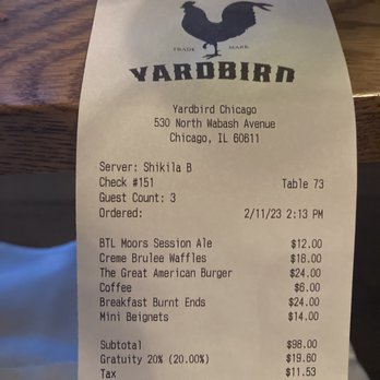 Yardbird Table & Bar - New American Near Me - Chicago, Illinois Yardbird Table & Bar - New American Near Me - Chicago, Illinois