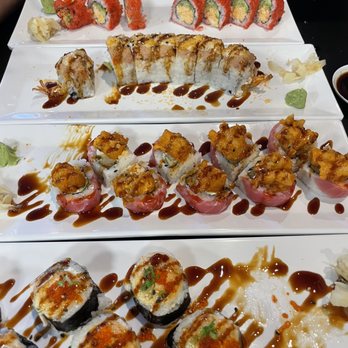 Leo’s kitchen - Hot Cheetos roll, 619, sexy something, volcano roll. - Sushi Bars Near Me - Chula Vista, California