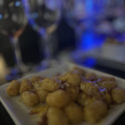 Cork and Fork Capitola - Tater tots with cheese and microscopic bacon