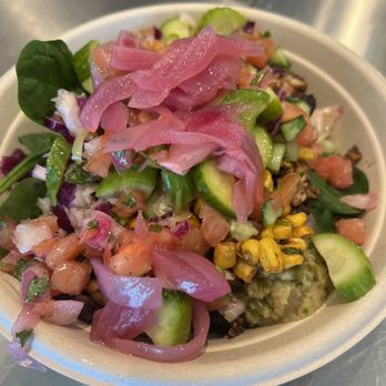 CAVA - Build your own chicken and spinach salad - Mediterranean Near Me - Missouri City, Texas