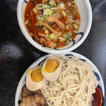 Shugetsu - (OL)Spicy Miso Tsukemen with Marinated Egg - Ramen Near Me - San Mateo, California