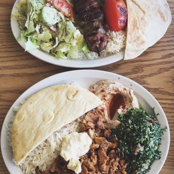 Haji-Baba - Chicken Shawerma and the other plate is kabob - Middle Eastern Near Me - Tempe, Arizona Haji-Baba - Chicken Shawerma and the other plate is kabob - Middle Eastern Near Me - Tempe, Arizona