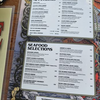 Dockside Restaurant - Menu - Seafood Near Me - Beaufort, South Carolina