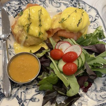 Prince Tea House - Smoked salmon egg benadict - Desserts Near Me - Metairie, Louisiana Prince Tea House - Smoked salmon egg benadict - Desserts Near Me - Metairie, Louisiana