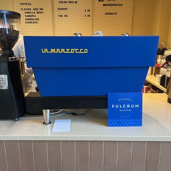 Doce Donut Co - La Marzocco espresso machine (with a cool paint job)! - Donuts Near Me - Seattle, Washington Doce Donut Co - La Marzocco espresso machine (with a cool paint job)! - Donuts Near Me - Seattle, Washington