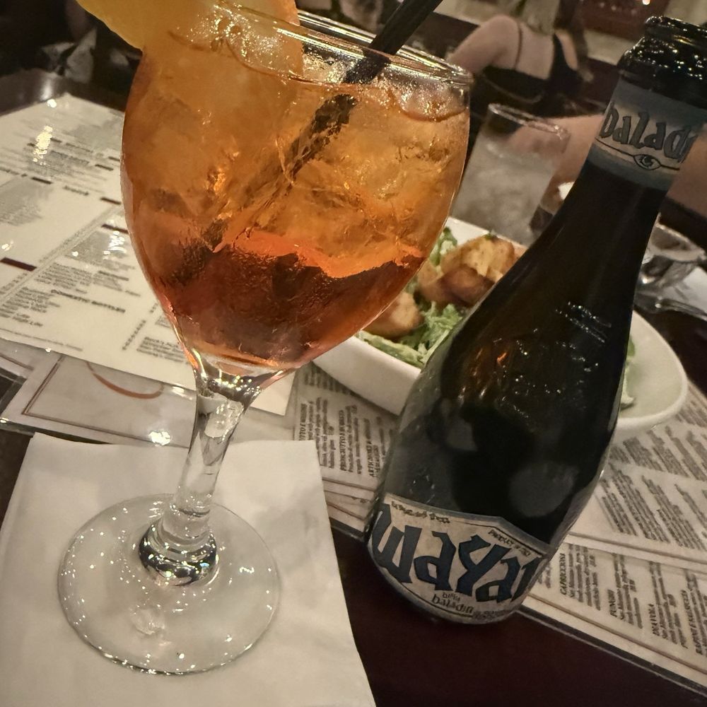 Calo Ristorante - Aperol spritz and an imported beer - Pizza Near Me - Chicago, Illinois Calo Ristorante - Aperol spritz and an imported beer - Pizza Near Me - Chicago, Illinois