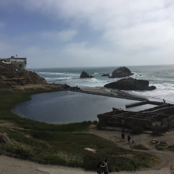 Sutro Baths - View from the trail at the bottom of the stairs - Beaches Near Me - San Francisco, California