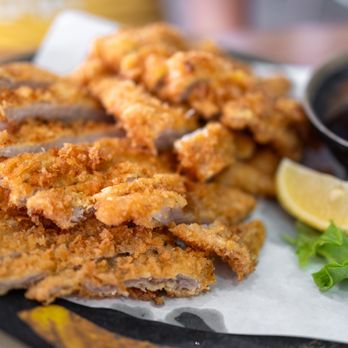 Sushi Kawa - Pork Katsu ($18) comes w/ rice, salad, & soup - Sushi Bars Near Me - San Jose, California Sushi Kawa - Pork Katsu ($18) comes w/ rice, salad, & soup - Sushi Bars Near Me - San Jose, California
