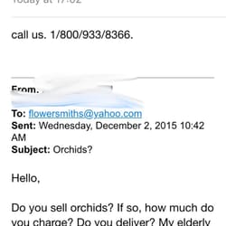 Flowersmiths - Here is a screencap of the email.