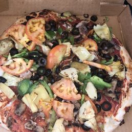 veggie pizza no cheese
