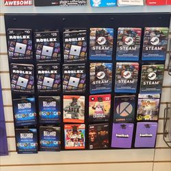 GameStop - Roblox, Steam, Blizzard gift cards