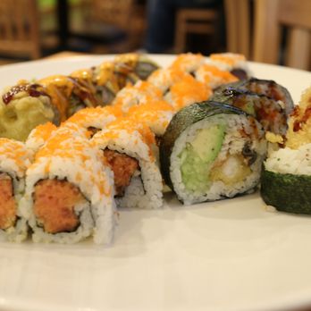 Sushi Tokoro - Christmas Roll, American Dream Roll, Davis Roll and Browdway Roll (Fried). - Japanese Near Me - Chicago, Illinois Sushi Tokoro - Christmas Roll, American Dream Roll, Davis Roll and Browdway Roll (Fried). - Japanese Near Me - Chicago, Illinois