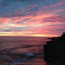 Villa Maria Del Mar - Sunset from back yard.