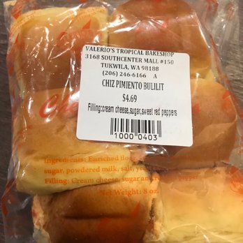 Valerio's Tropical Bake Shop - Cheese Pimiento Bread - Bakeries Near Me - Tukwila, Washington Valerio's Tropical Bake Shop - Cheese Pimiento Bread - Bakeries Near Me - Tukwila, Washington