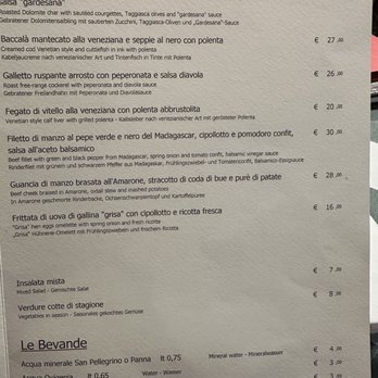 Trattoria al Pompiere - Menu 7/30/2025 - Italian Near Me - Verona, VR