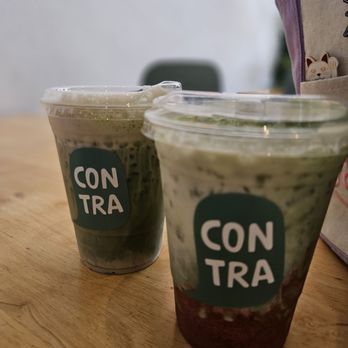 Contra Coffee & Tea - Brown sugar+strawberry matcha - Coffee & Tea Near Me - Orange, California