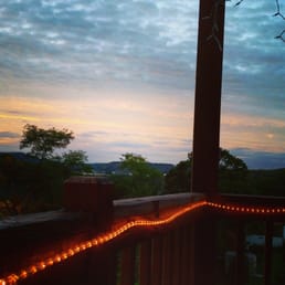 Sitting on the deck gorgeous night with a beautiful view Sitting on the deck gorgeous night with a beautiful view