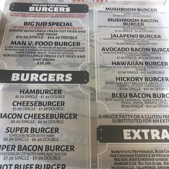 Big Jud's - Menu - American Near Me - Boise, Idaho