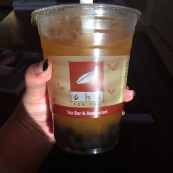 Cha For Tea - Mango Green Tea w/ Boba - Coffee & Tea Near Me - Irvine, California Cha For Tea - Mango Green Tea w/ Boba - Coffee & Tea Near Me - Irvine, California