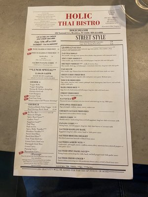Menu photo 3 Holic Thai Bistro Brooklyn, NY