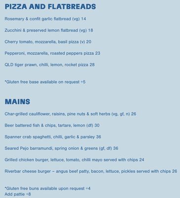 Menu photo 1 Riverbar & Kitchen Brisbane City, QLD