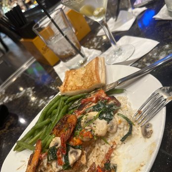 The Rouxpour - Katy - Redfish with a blue goose martini - Cajun/Creole Near Me - Katy, Texas