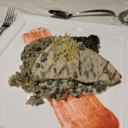 1865 wine cellar - Swordfish piccata.
