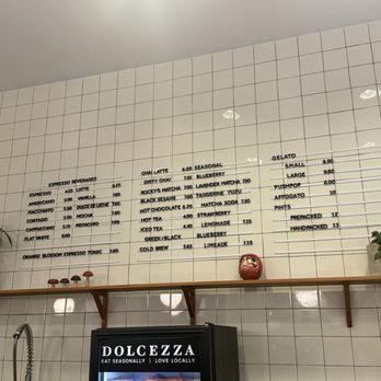 Dolcezza - Menu - Coffee & Tea Near Me - Bethesda, Maryland