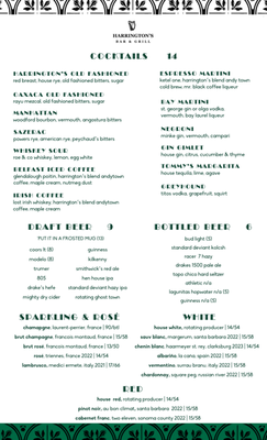 Menu photo 1 Harrington's Bar and Grill - Irish Pub San Francisco, CA