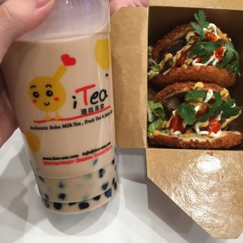 i-Tea - Winter melon milk tea & 2 fried short rib bao! - Bubble Tea Near Me - San Jose, California
