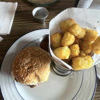 Jus' Mac - Double cheese burger and tots - Comfort Food Near Me - Houston, Texas